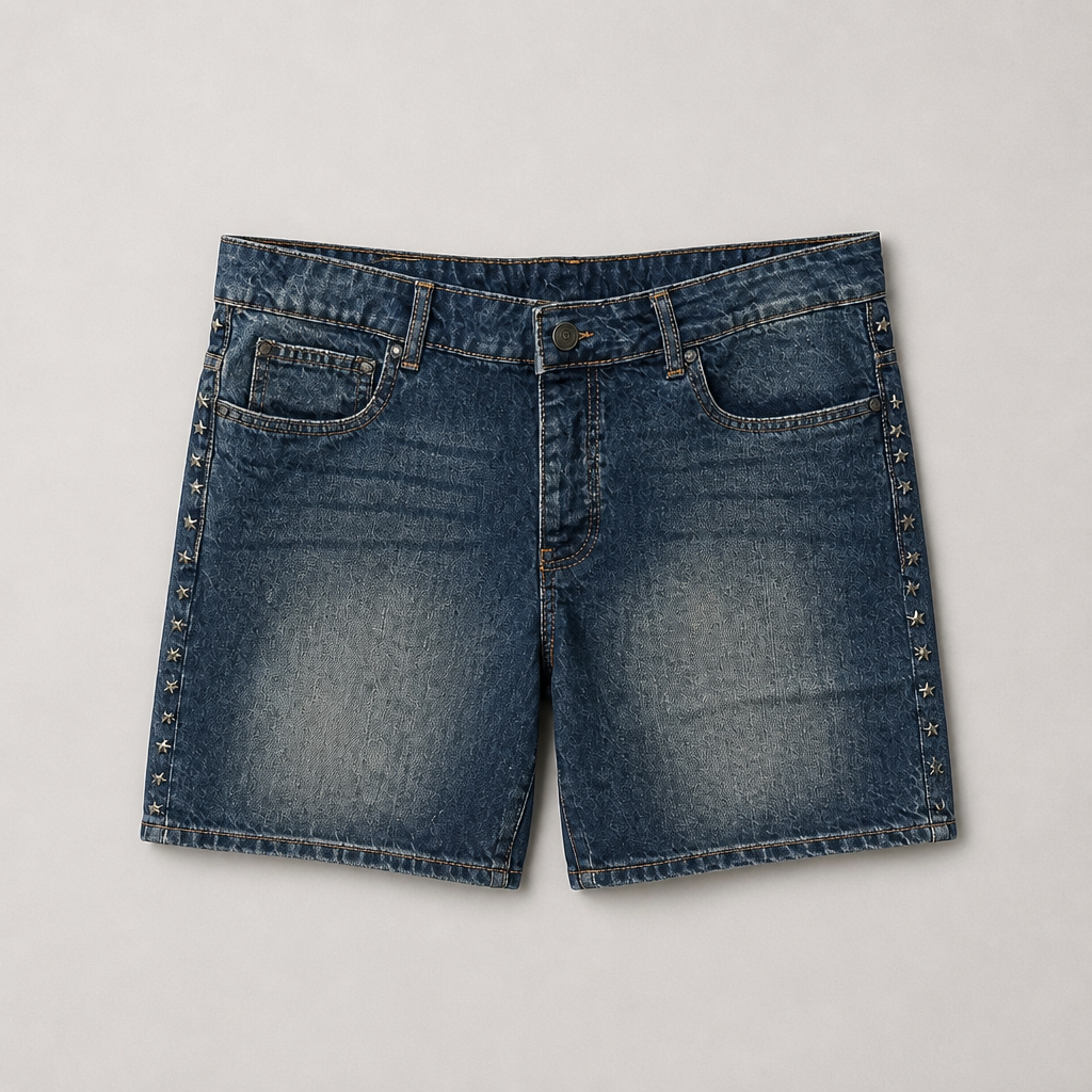 Star Denim Shorts