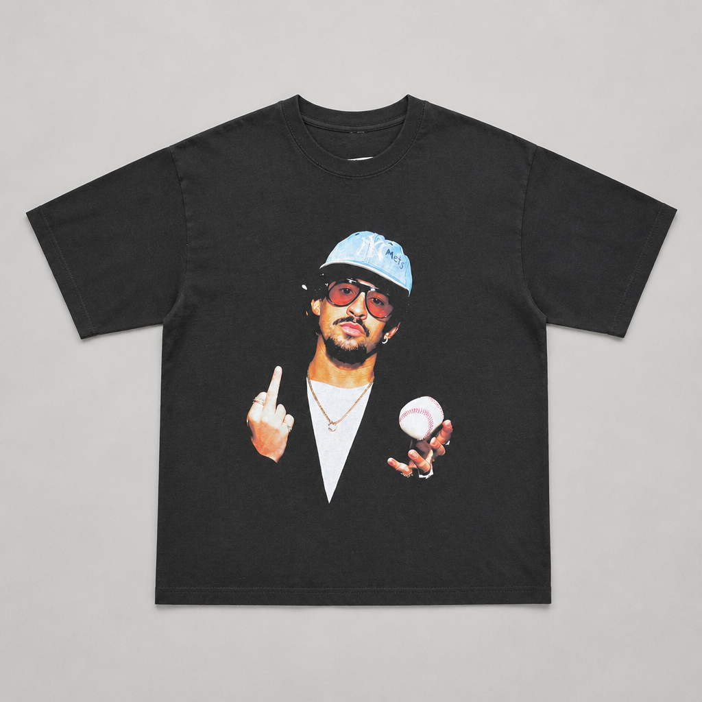 City Vibes Black Tee Bad Bunny