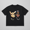 City Vibes Black Tee Chris Brown