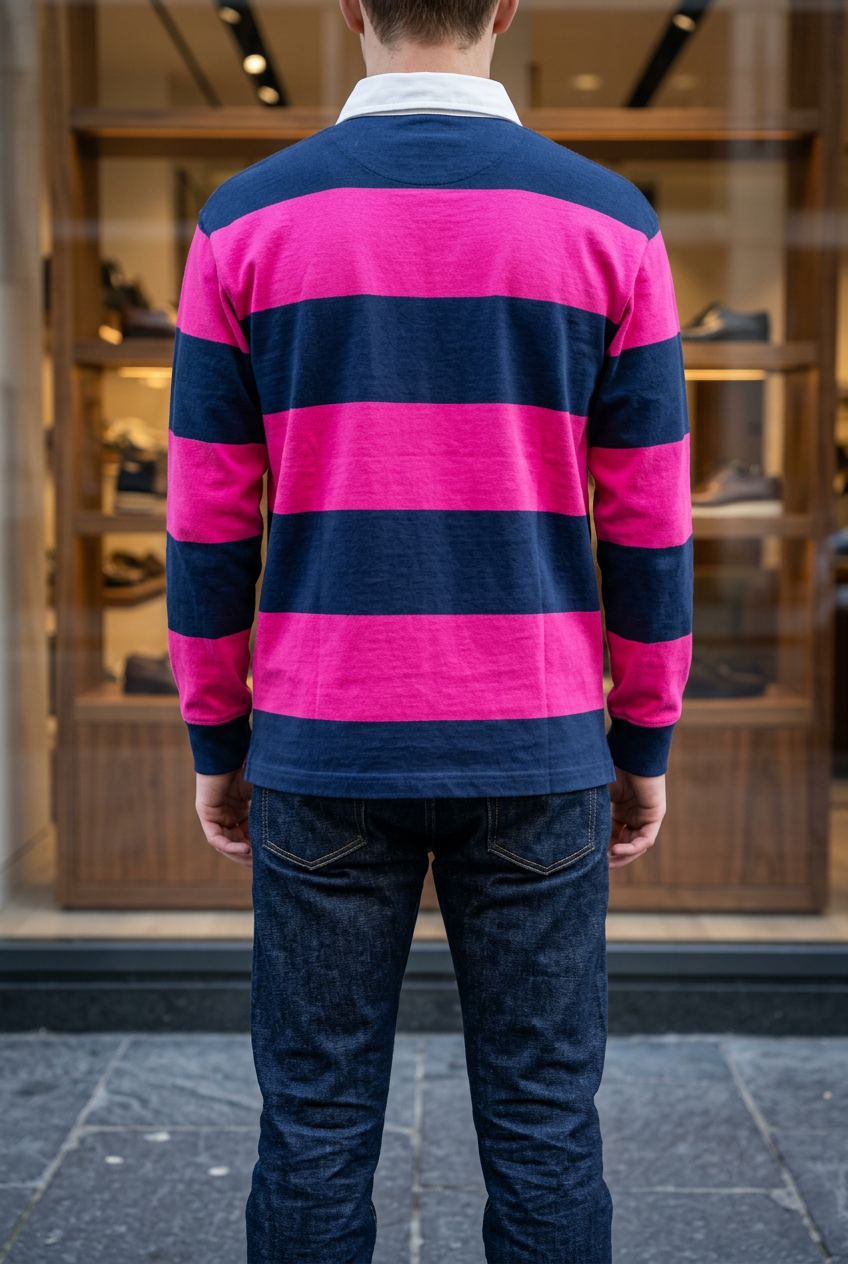Navy & Pink Rugby/ Eric Emmanuel