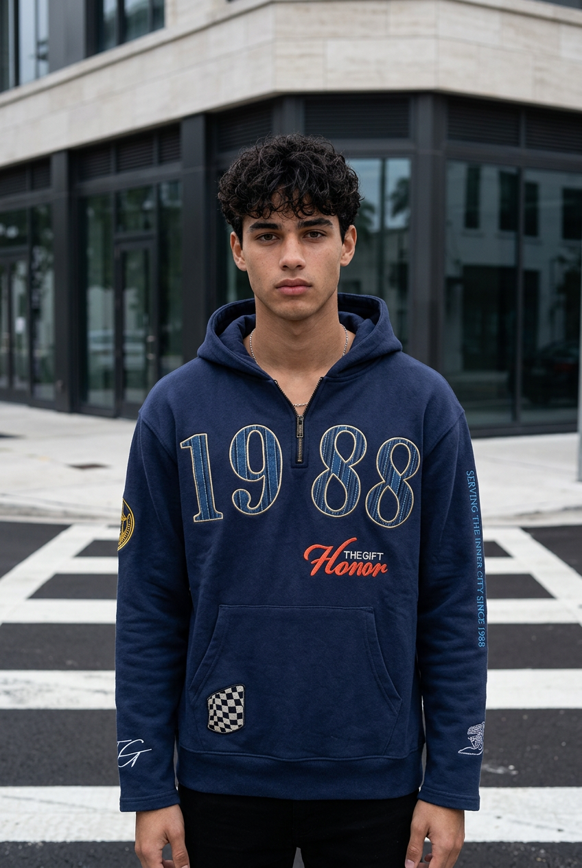 Midnight Crest Hoodie/Honor the Gift