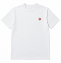 Pulóver Casablanca emblema rojo blanco sobre fondo blanco
