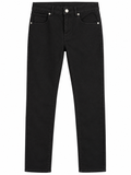 Pantalón Focus negro liso sobre fondo blanco