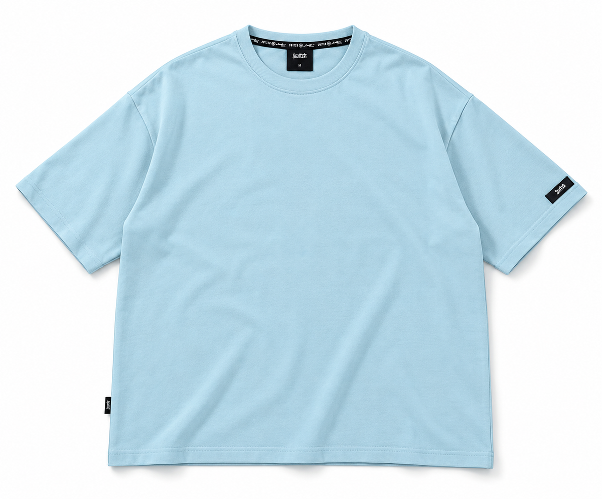 Pullover Switch oversize azul claro