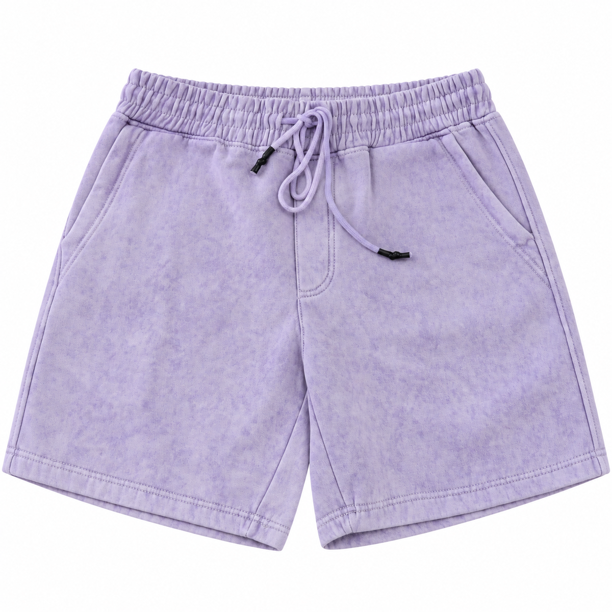 Short de tela lila — vista frontal