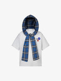 Supermade Plaid Hood Tee gray